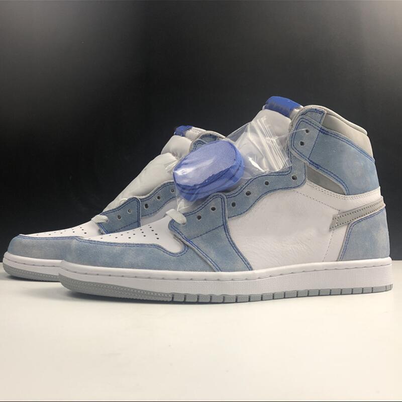 

High OG 1 Hype Royal Basketball Shoes Light Smoke Grey-White Washed Jumpman 1s Designer With Box Men Athletic trainers sports sneakers size 13 shoes, #2