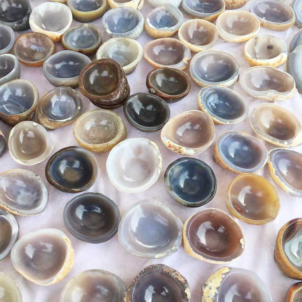 

Natural Agate Bowl Crystal Ashtray Home Decoration Stones And Minerals Healing Crystals
