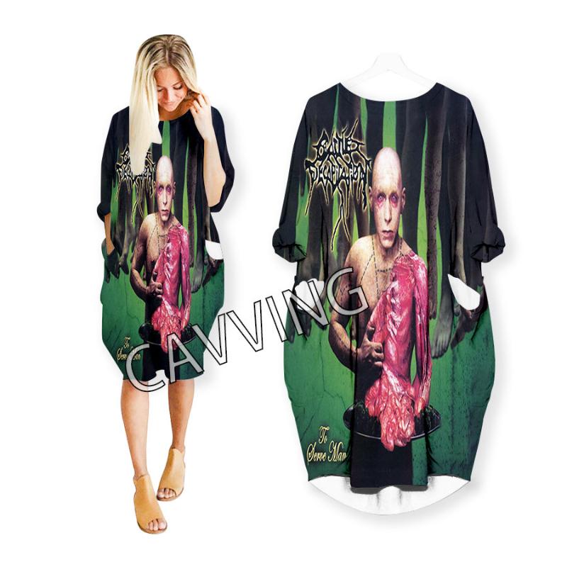 

Casual Dresses CAVVING 3D Print Cattle Decapitation Fashion Funny Shirts Suit Harajuku Top Women US Sizes Women's Skirt Long-sleeved Dress, Black;gray