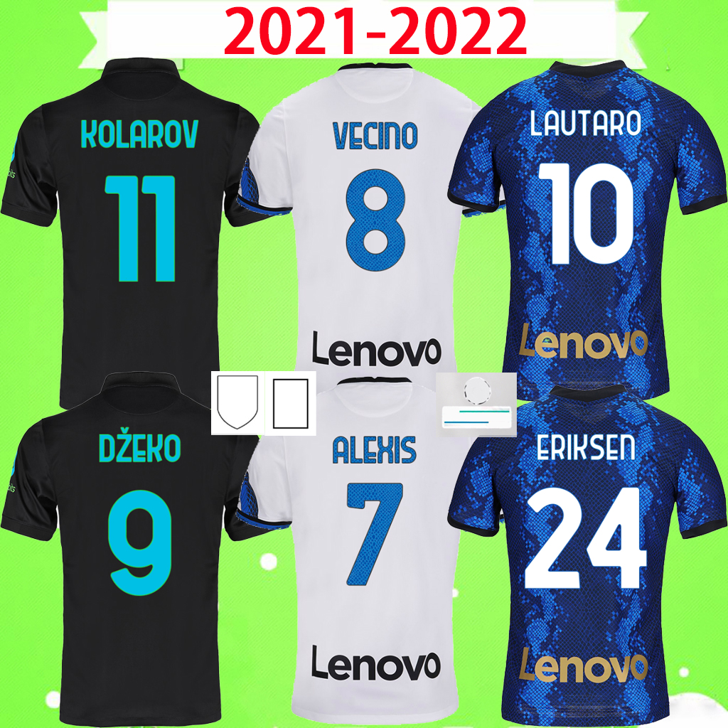 

INTER soccer jerseys VIDAL BARELLA MILAN LAUTARO ERIKSEN ALEXIS 21 22 football shirts 2021 2022 uniforms men kit home third 3rd away 4th fourth blue white black -2XL