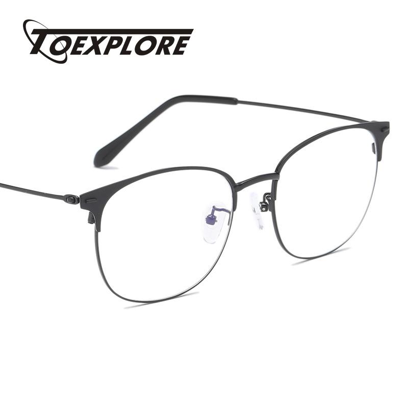 

Fashion Sunglasses Frames TOEXPLORE Women Men Anti Blue Light Ray Eyewear Metal Frame Goggle Optical Glasses Vintage Retro Luxury For Comput