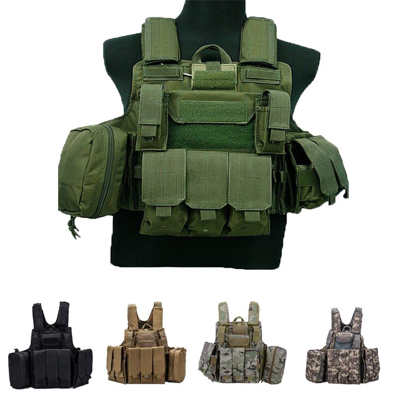 

Tactical Molle CIRAS Vest Combat Military Releasable Armor Plate Carrier Strike Vests With Magazine Pouch Accessories Hunting Jacket Jackets, Black