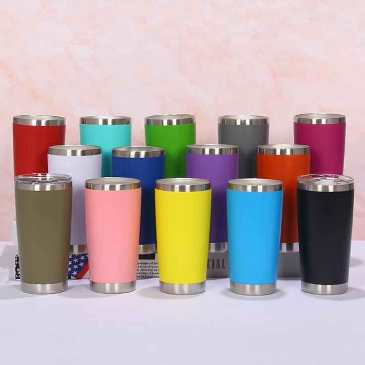

20oz Drinking cup Tumbler with Lid Stainless Steel Wine Vacuum Insulated bottle Travel, As shown