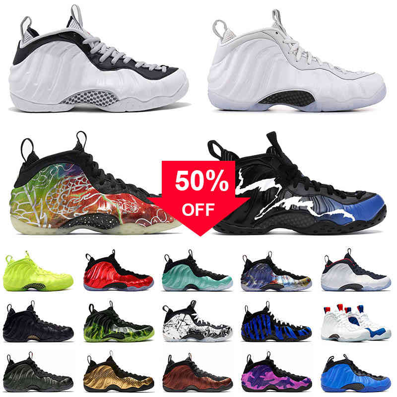 

Air \Rfoamposite \Rone Penny Hardaway Authentic Basketball Shoes Black Aurora Beijing White Pro Volt Vandalized Tiger Pink Men Mens Sports, A9 metallic gold