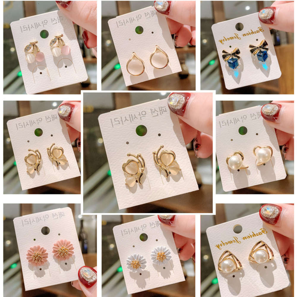 

earrings women's s 925 pure silver needle earrings Korean temperament simple jewelry show face thin Earrings, Golden