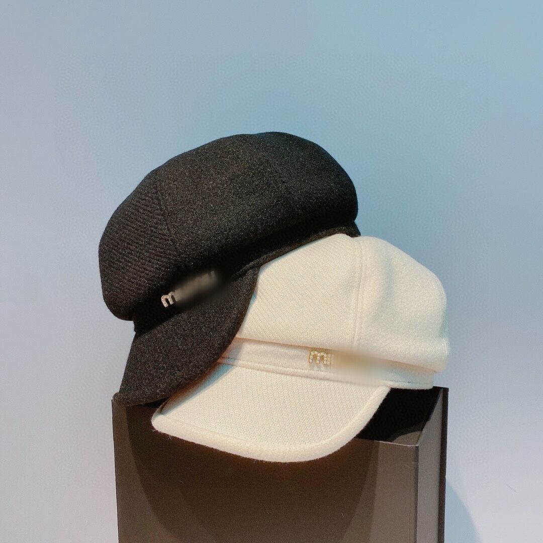 

Fashion wool women berets hat black white designer ladies hats high quality women casual prom evening designer cap