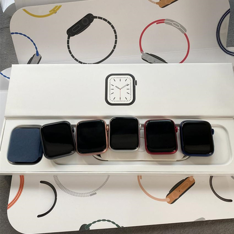 

Smart Watches AAAA+ quality for Apple 44mm wristband watch 7 6 iWatch 7 iWO13 series smart test blood pressure wireless charging with box