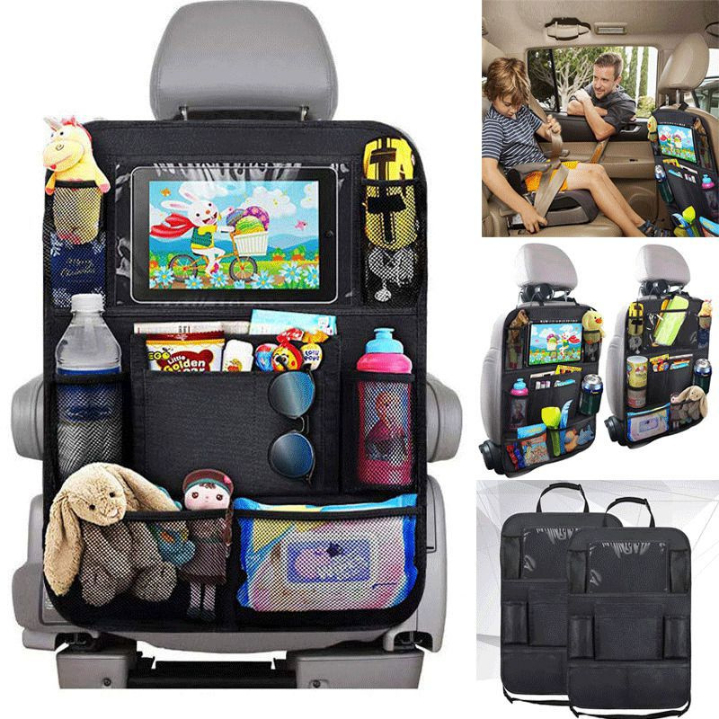 Universal Car Seat Back Storage Bag Organizer Multi-Pocket Travel Tablet Holder Automobiles Interior Accessories Stowing Tidying For Toys Food Dr-image-747428126