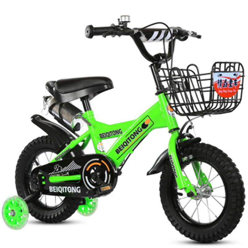 

Children's bike 2-3-6 years old baby buggy 12-inch male and female bicycle, Multi-color