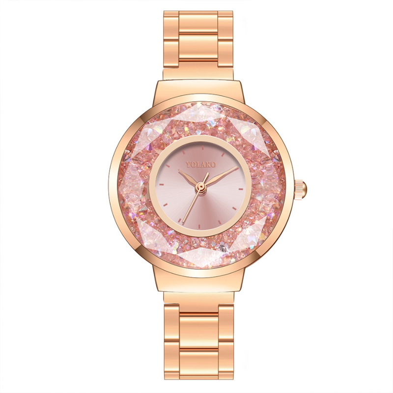 

New Best Selling Watch Women Fashion Luxury Creative Quartz Watches Rose Gold Stainless Steel Band Casual Wristwatch reloj mujer, Slivery;brown
