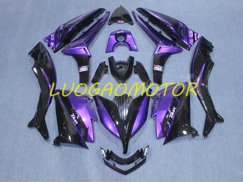 

Injection Free gift Custom Complete Fairings kit For YAMAHA TMAX530 15 Cowling 16 Fairing kits TMAX 530 2015-2016 Bodywork ABS Plastic Pink Black Motorcycle