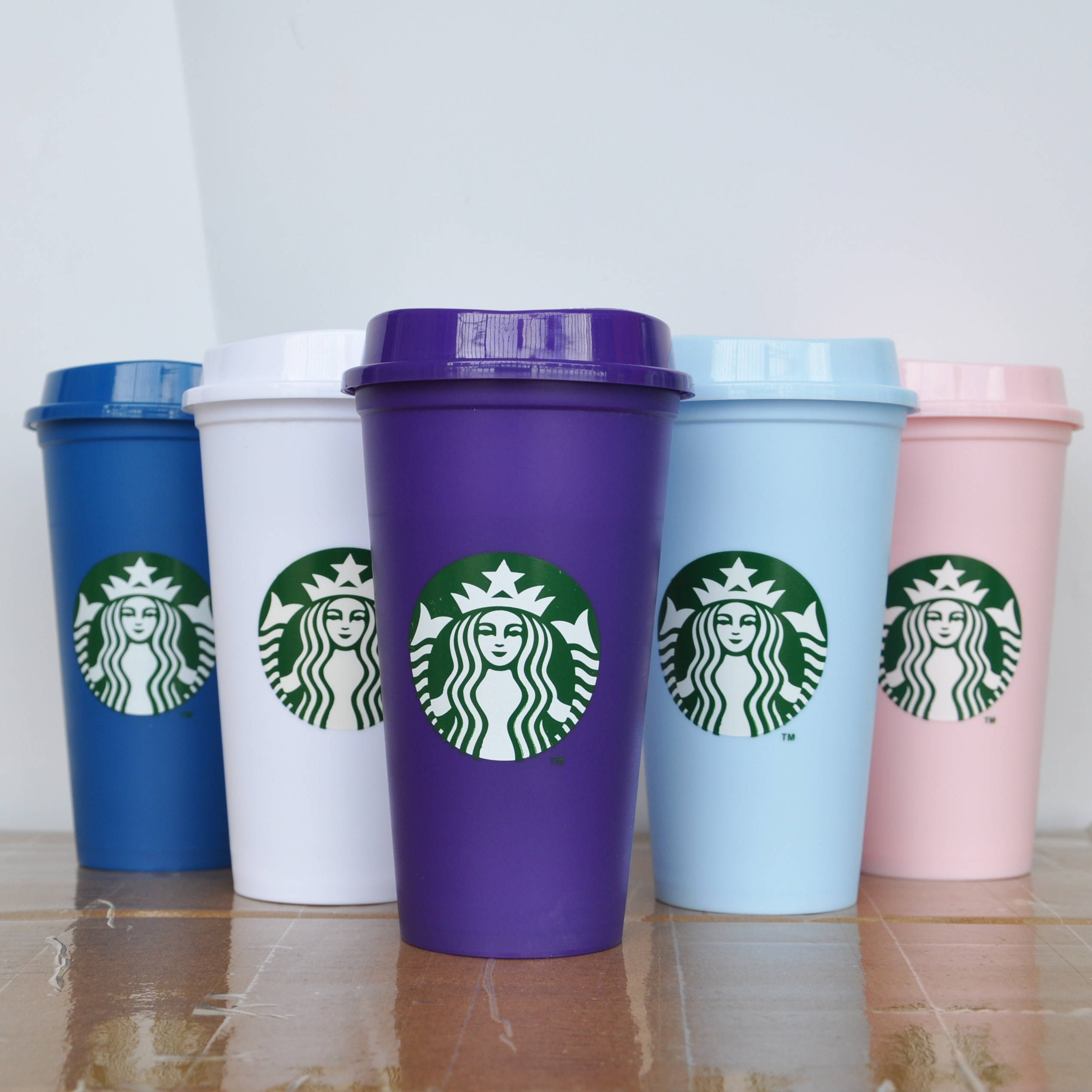 

Starbucks mug 16OZ ColorTumblers Plastic Drinking Juice Cup With Lip Coffee Mugs Costom 5pcs 001