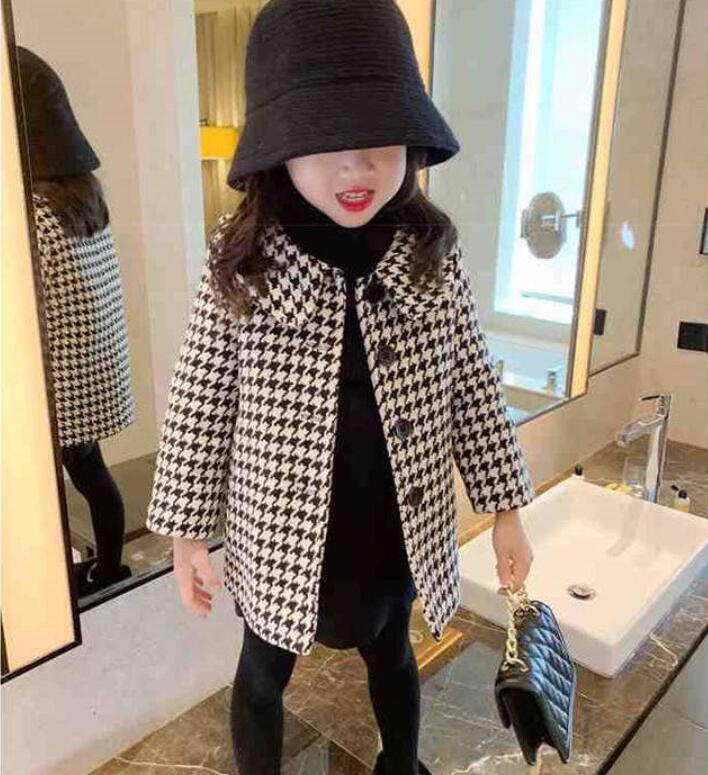 

Jackets 2021 Autumn And Winter Children's Clothing Korean Jackets, Baby Girls Mid-length Coats