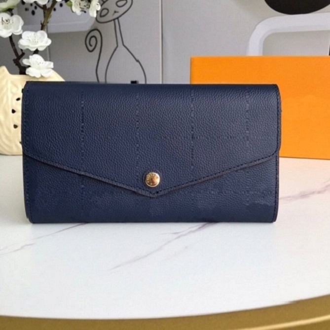 

624s Wallets Classic high quality luxury designer wallet multicolor purses card holder women's purse classics button pocket wallets free ship, Mono rose red #601182