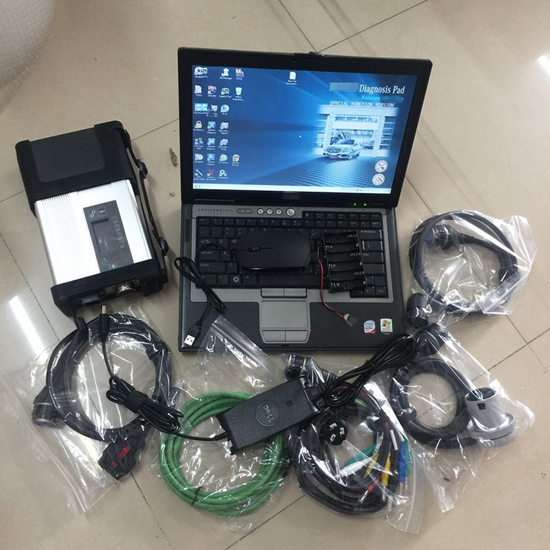 

mb star diagnostic tool sd c5 connect wifi pro software xentry das ssd with laptop d630 toughbook windows11 system ready to use