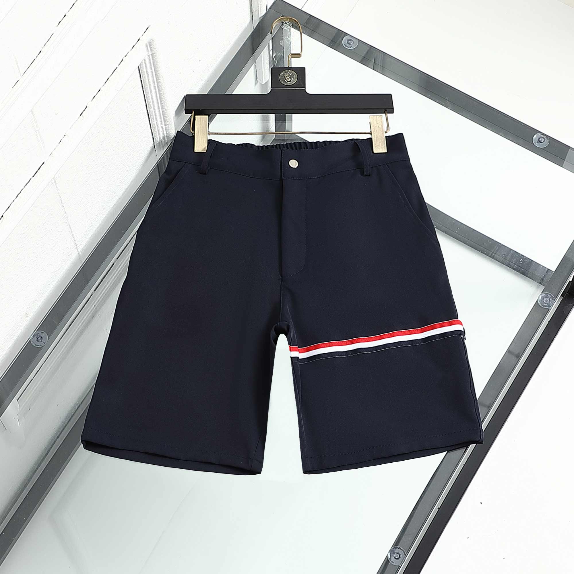 

Mens Shorts luxury designer sport summer short fashion brand trend pure cotton breathable short-clothing lapel T01, White;black