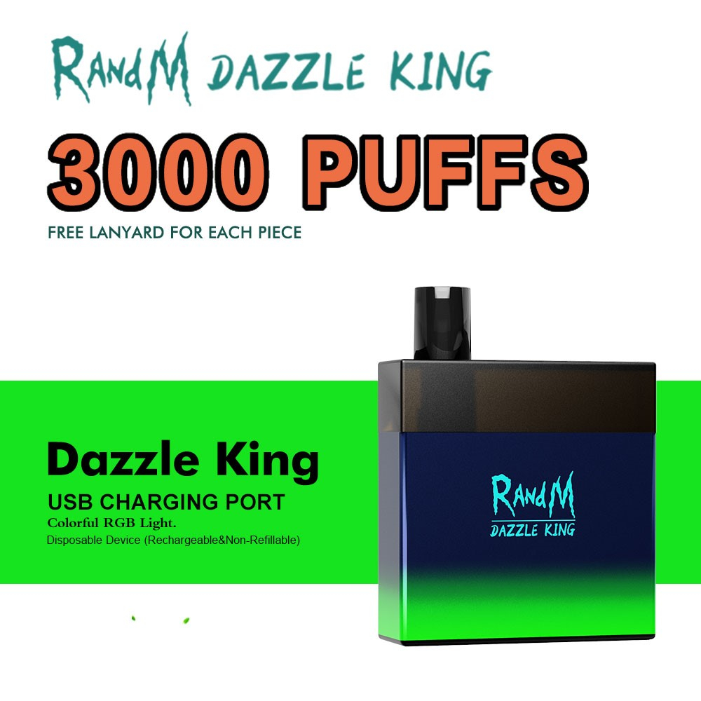 

Fumot RandM Dazzle King 3000puffs E cigarette with glowing lights
