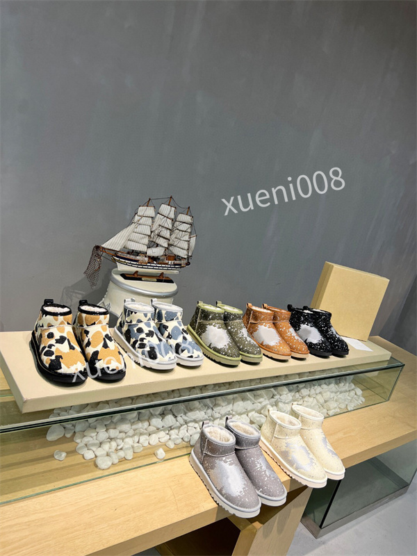 

Winter Warm Ankle Snow Booties Martin Australia Boot Lady Boots Cowboy Bottes Chaussons Shoes Women Big rx211011, 01