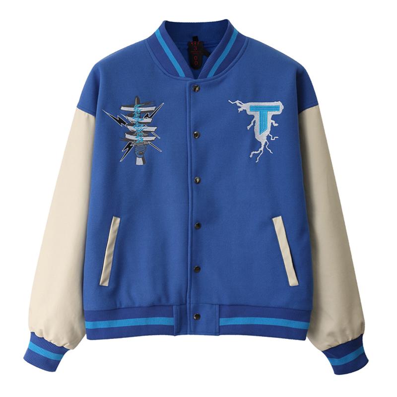 

Women's Jackets High Quality Luxury Baseball Jacket Women Men Harajuku Patchwork PU Leather Sleeve Varsity Bomber Hip Hop Oversized Coat, Black;brown