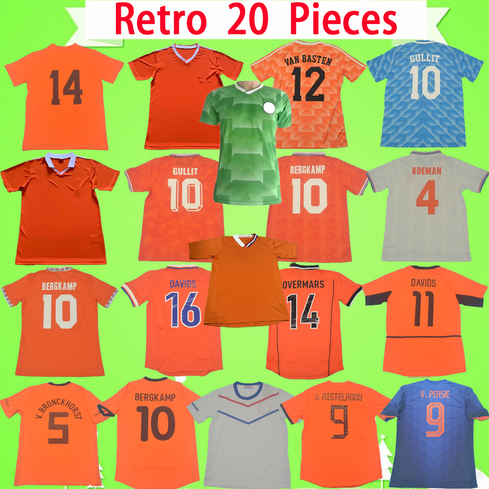 

Netherlands retro soccer jersey 1974 1986 1988 1990 1991 1995 1997 1998 2000 2002 2010 2012 2014 2008 DE JONG Holland football shirt Vintage GULLIT VAN BASTEN BERGKAMP