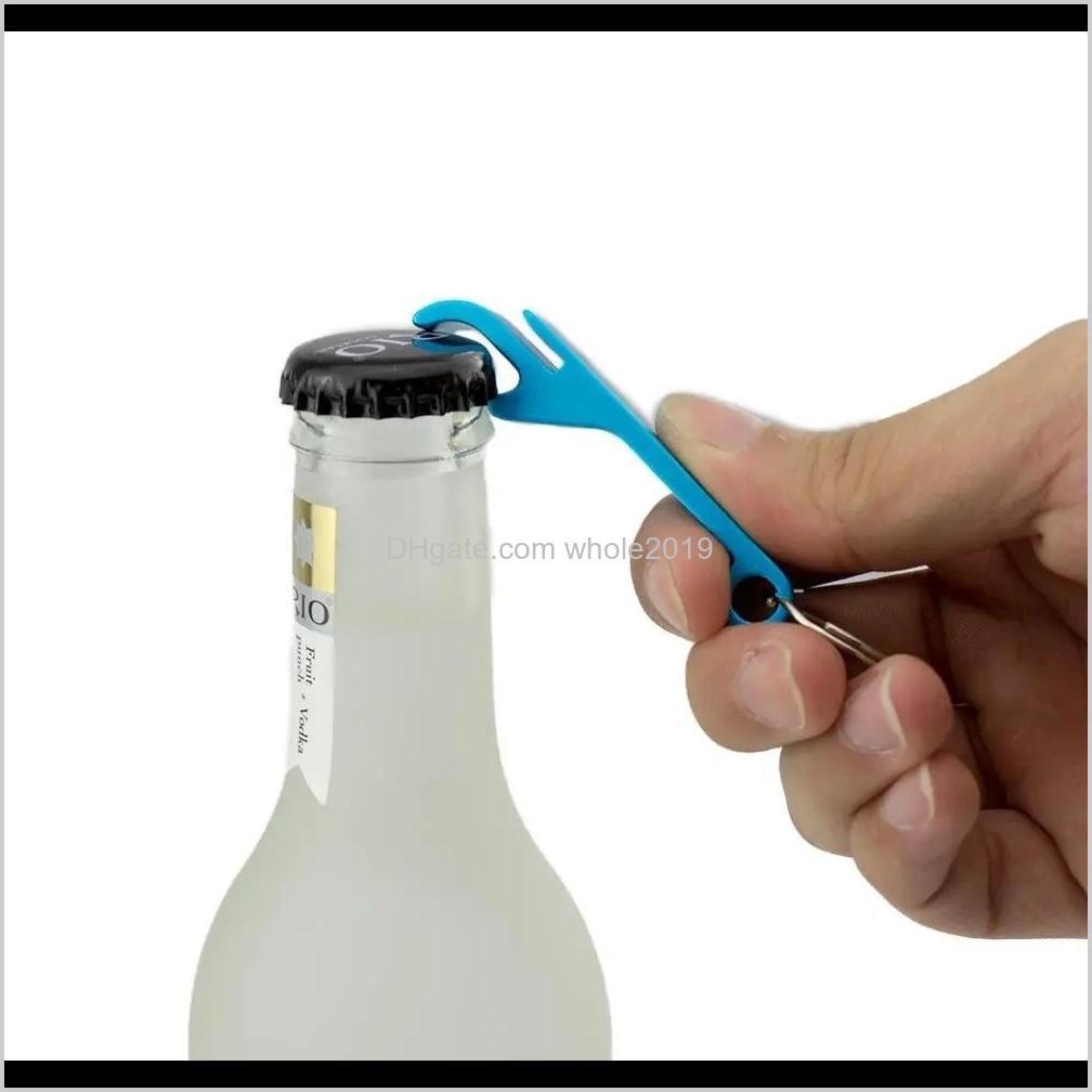 

Keychains Fashion Aessories Drop Delivery 2021 Portable Pocket Keychain Small And Exquisite Cocktail Open Tool Beer Open-Black Kds6F