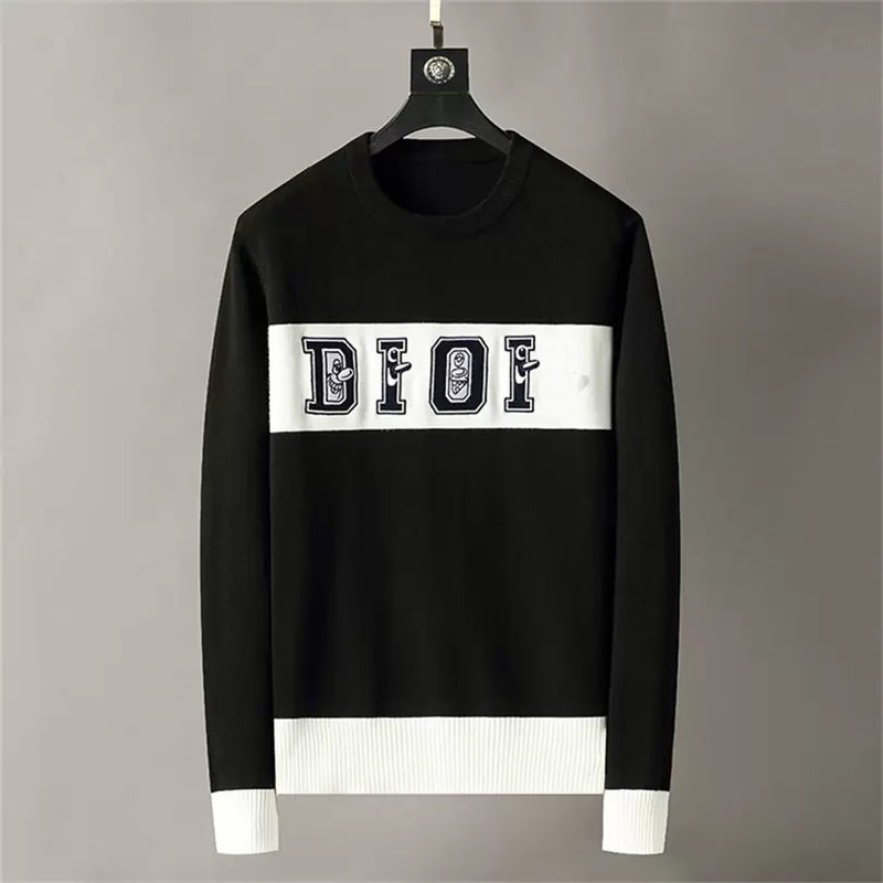 

2022SS Mens Women Sweaters high-end design Fitted Style Warm Top Knitted Cotton Blended O-Neck letter printing slim fit fashion