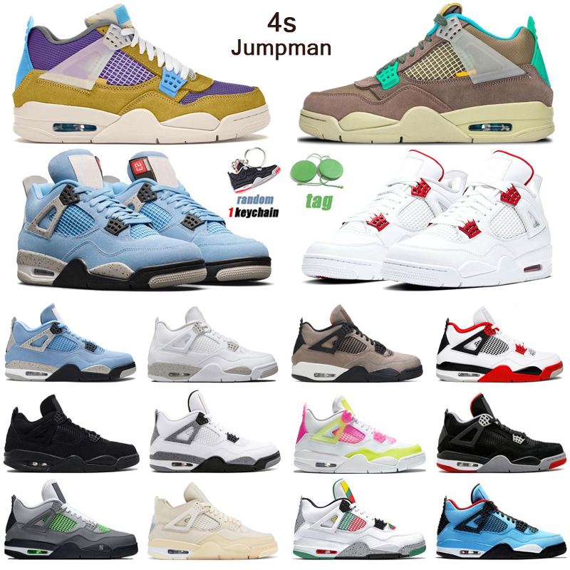 

Hotsale Men Women 4s Basketball Shoes 4 Taupe Haze University Blue White Oreo Desert Moss Fire Red Mens Trainers Sport Sneakers, #1