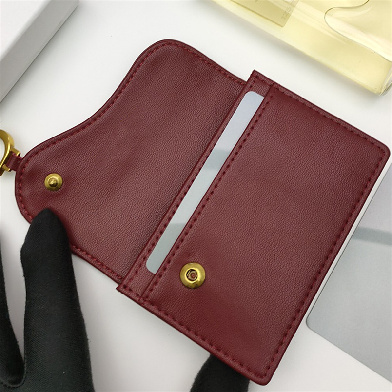 

Brand designed saddle card holder Wallets with sheepskin imitation Small size 4color 122701, Pink