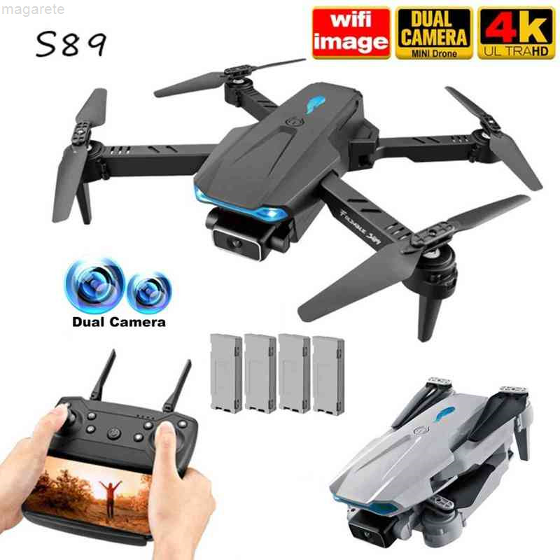 

S89 4K, HD 2021 P, dual cameras, WiFi, FPV, visual positioning, UAV RC, height maintenance, vs v41080, 4k 1b