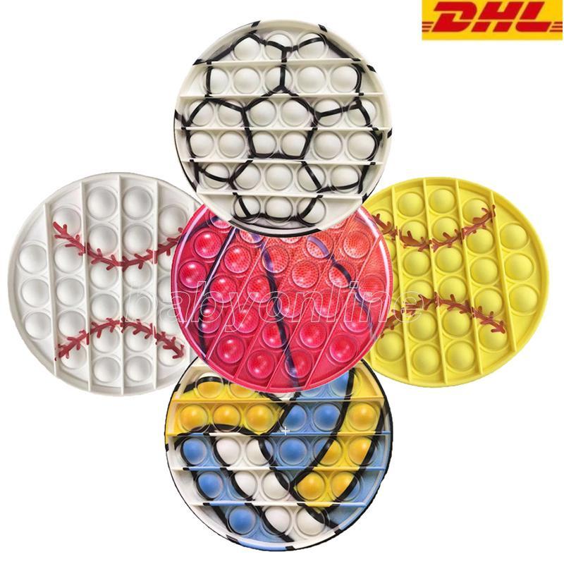 

US STOCK Party Favor 12.5Cm Gobang Fidget Toys lot pas cher Reliver Anti Stress Ball Game Football Baseball Stuff Figet Toys Adult Kid Toys Girl Gifts