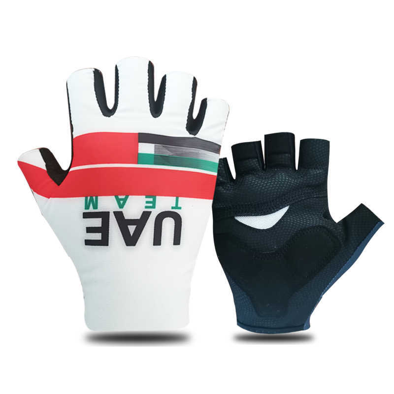 

2021 UAE Team Half Finger Cycling Gloves Guantes Ciclismo Summer Breathable Bicycle Sports Glove Outdoor Racing Bike Gloves H1022