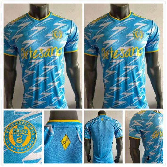 

Player version 2021 Philadelphia Union Soccer Jerseys MLS #10 MONTEIRO SANTOS MARTINEZ BEDOYA Uniform 2021/22 #22 AARONSON PRZYBYLKO Footbal, Black;yellow