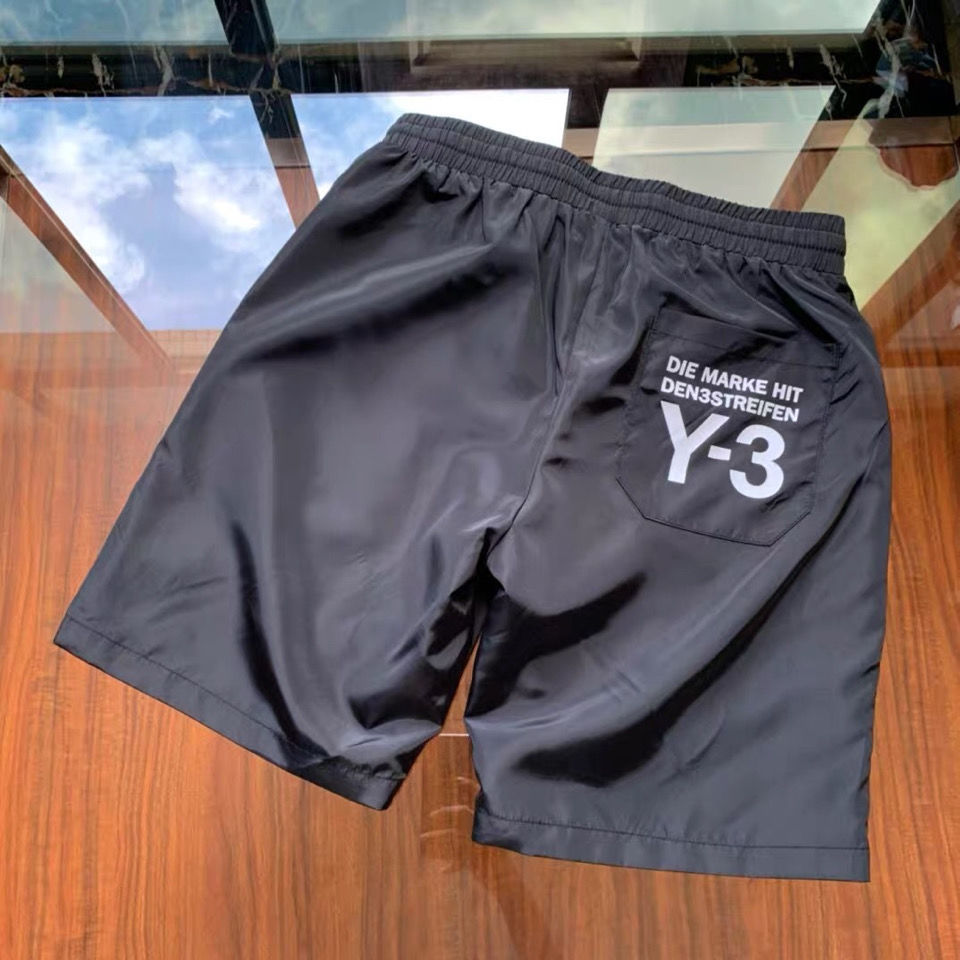 

Men's Shorts Y-3 Y3 Thin Sports Straight Casual Sport Beach Pant, Black