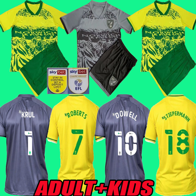 

21 22 Norwich city Soccer Jerseys 2021 2022 yellow To the fans BUENDIA HERNANDEZ adult & kids kit ROBERTS VRANCICI PUKKI MCLEAN Men Grey goalkeeper, Black;yellow