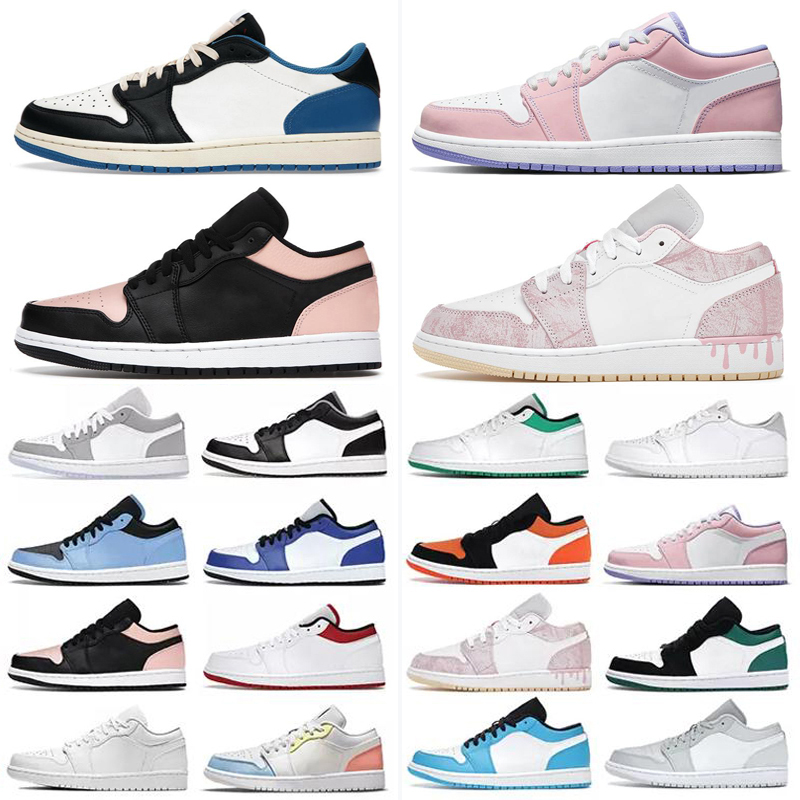 

2021 Jumpman Low 1 1s University Blue men Basketball Shoes UNC light smoke grey reverse bred hyper royal laser orange Women trainers mens Sneakers Size 36-46, As photo 15