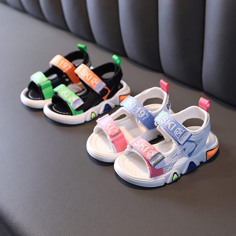 

Size 22-31 Baby Casual Anti-Slippery Sandals For Boys Breathable Kids Sandals Children Casual Shoes For Kids Girls Toddler Tenis, Black