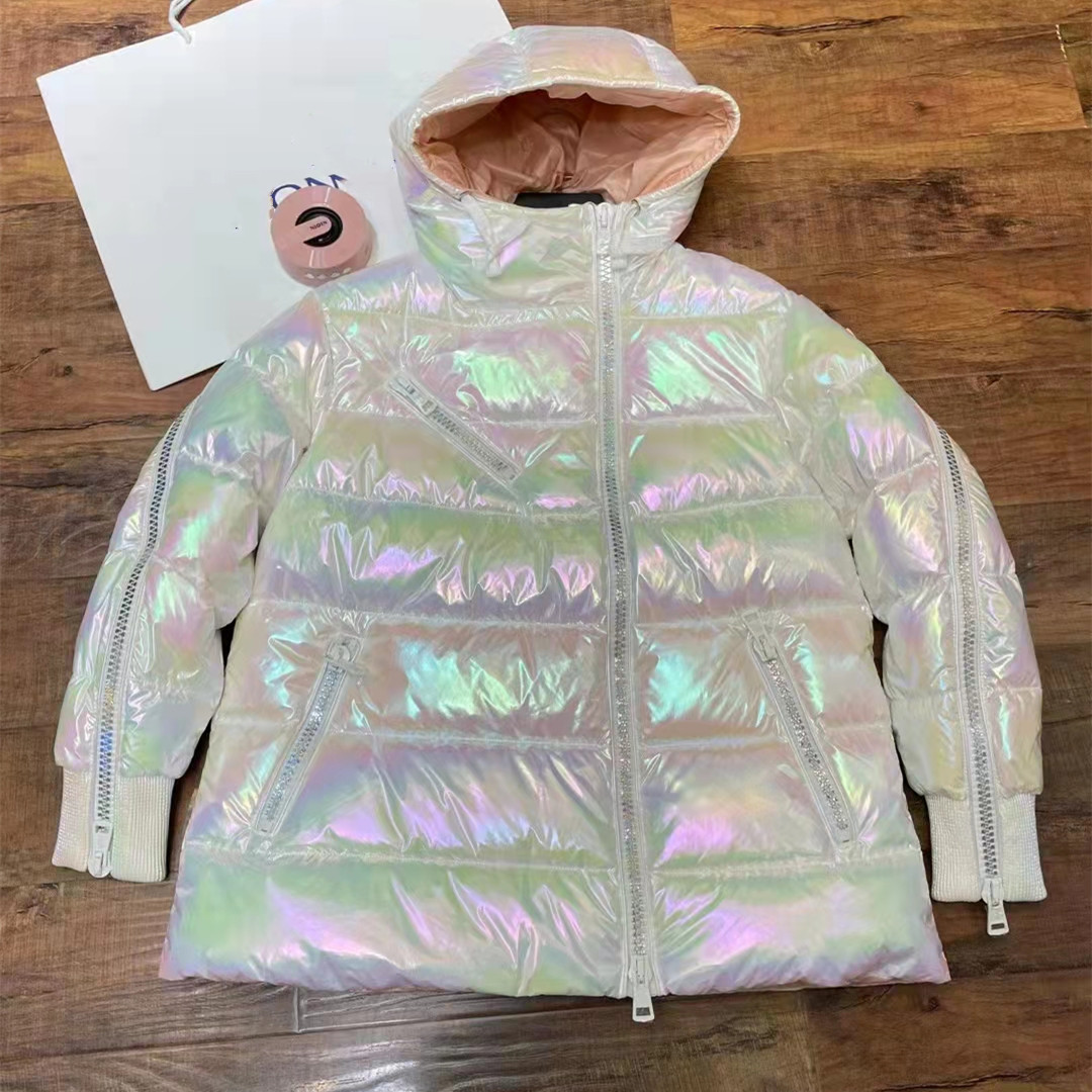 

Women Nylon Short Down Jacket Zipper Closure Pockets Thick Warm Coat Designer Woman Detachable Hood Winter Loose Parkas, Down jacket dustbag