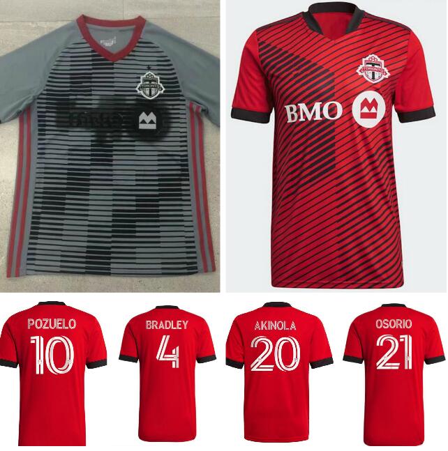 

2021 Toronto FC Soccer Jerseys home and away 2022 POZUELO ALTIDORE BRADLEY GIOVINCO OSORIO MORROW Football Shirt, Black