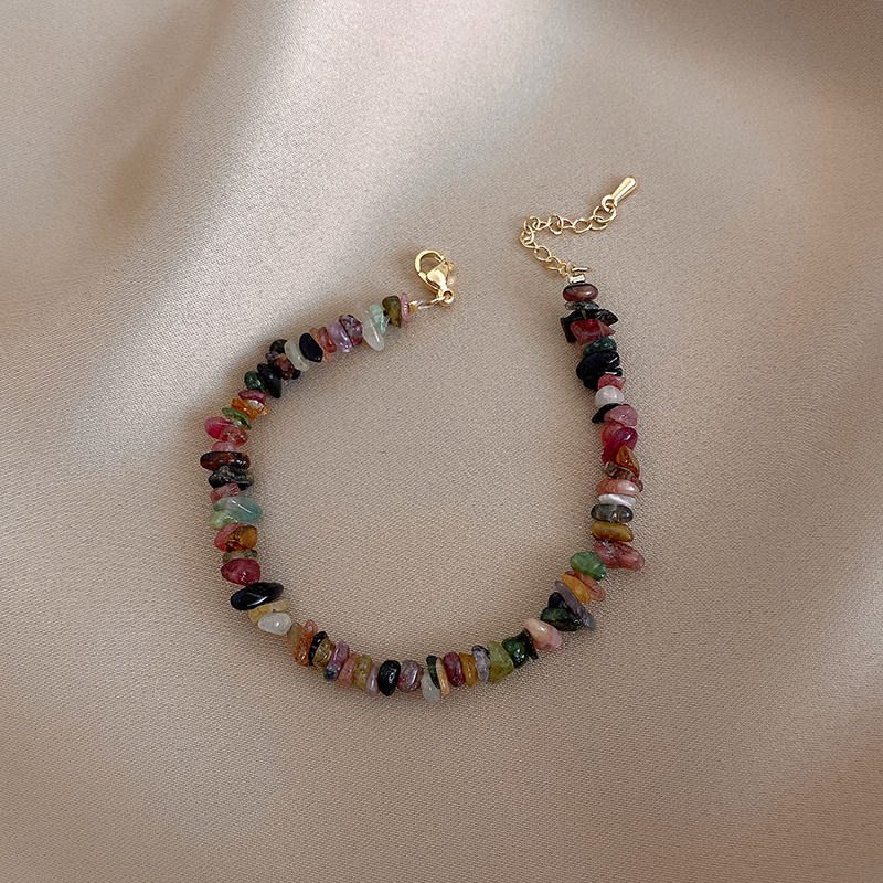 Xianlan588 Irregular Crystal Bracelet Female Ins Niche Design Bracelet Senior Network Red Student Girlfriends Temperament Hand Act-image-706519177