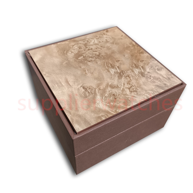 

Hjd Luxury A Designer P Grey square Watches Box Cases Wood Leather Material Certificate Bag Booklet Full Set Of Men's And Women's Watch Accessories Box 15710 AAA
