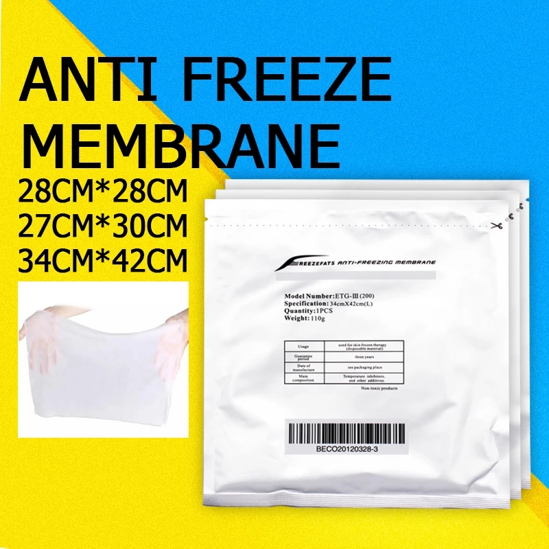 

50PC Antifreeze Membrane Mask Film Fat Anti Cooling Gel Pads Cryo Therapy Weight Loss Paper Pad For Cryolipolysis fat freeze Machine