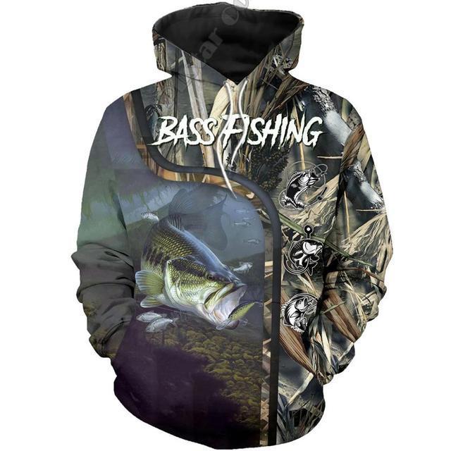 

2021 autumn trend sweater fishing camping 3d sweater street cool print hooded style sweatshirttc13, Black