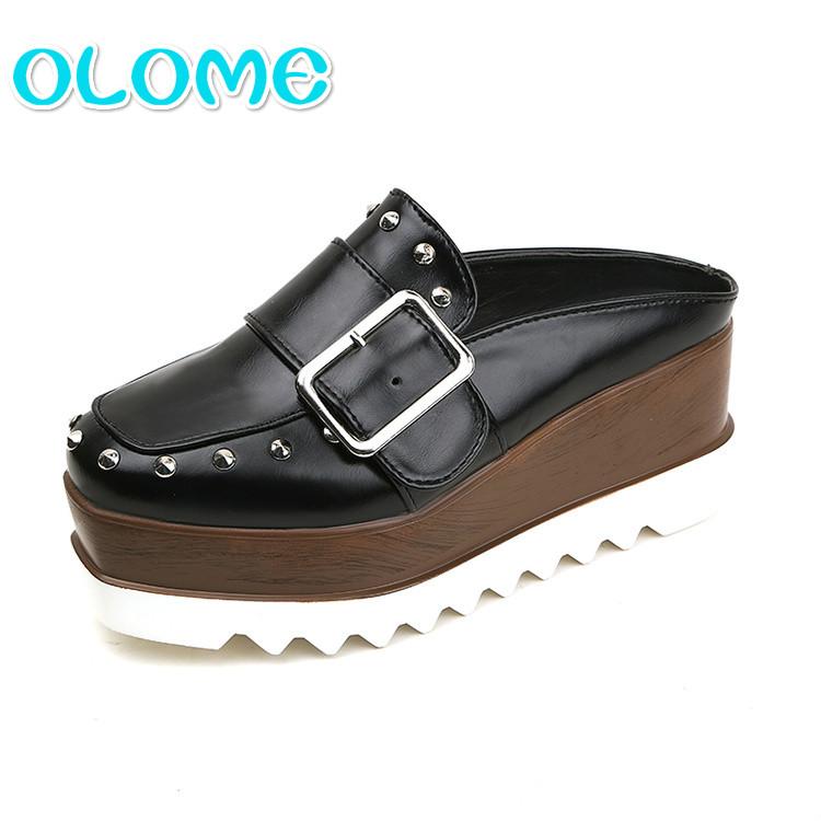 

Slippers Thick-soled For Spring And Summer In 2021, Black