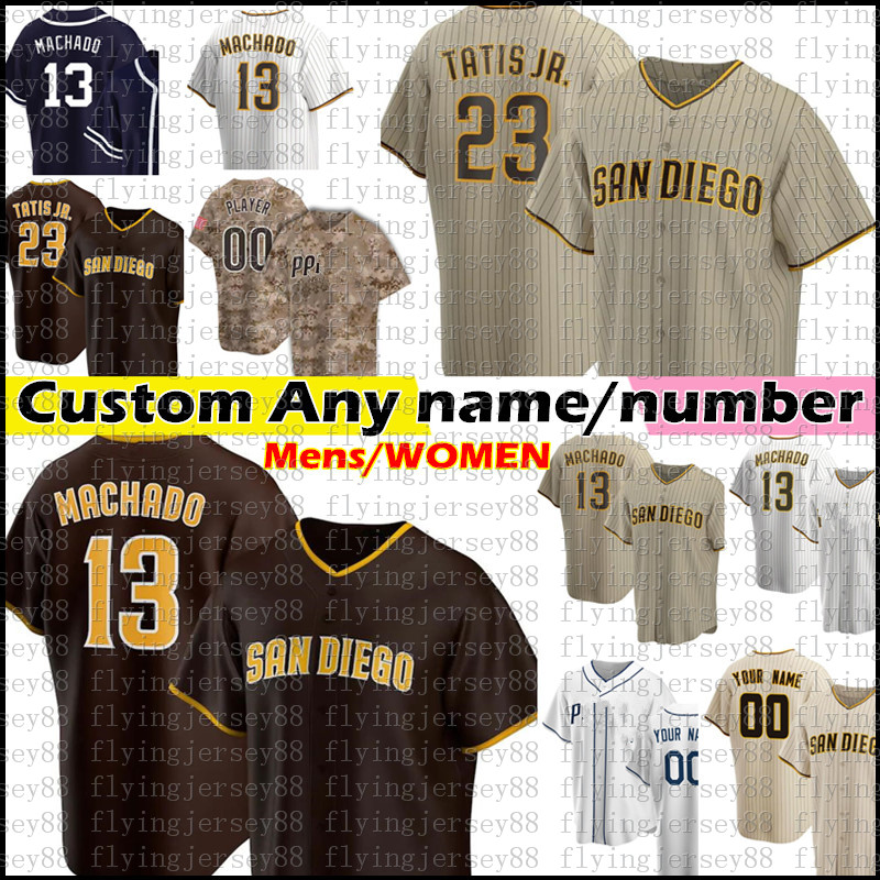 

23 Fernando Tatis Jr. 13 Manny Machado Jersey 11 Yu Darvish 19 Tony Gwynn Baseball Jerseys Manuel Margot Trevor Hoffman Eric Hosmer Wil Myers Austin Adams, Men/ retro mesh {jiaoshi}