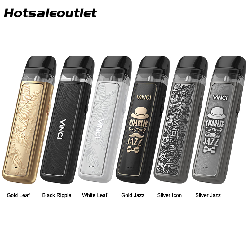 

VOOPOO VINCI Pod Kit Royal Edition 15W Output Powered By 800mAh Battery Compatible with the Vinci Q/Drag Nano 2/Vinci Cartridge Vaporizer E-cigarette Authentic, Mixed color