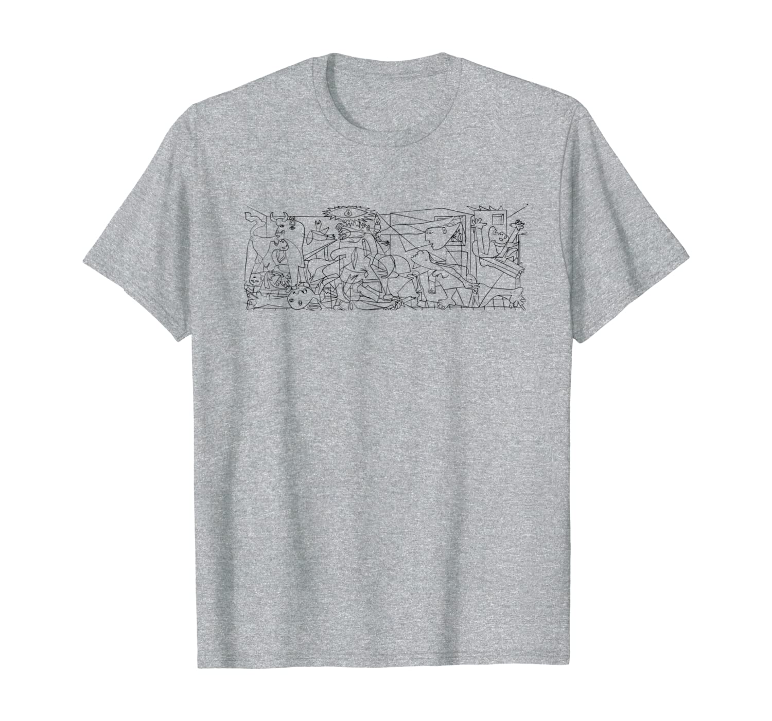 

Pablo Picasso Guernica 1937 Sketch T Shirt, Artwork, White;black