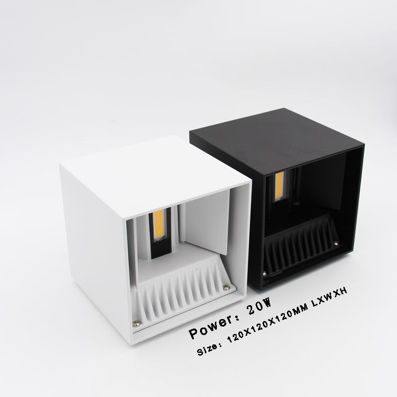 

Outdoor Wall Lamps Mounted Waterproof IP65 20W Asway Rotating Aluminum Garden Sconce Up Down Led Lights 100-240V Black White