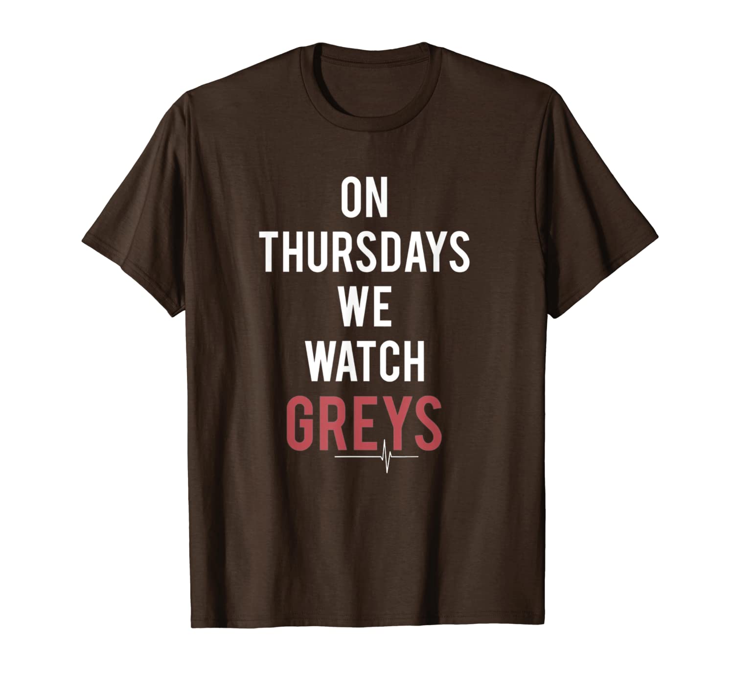 

on thursdays we watch greys t-shirt, White;black