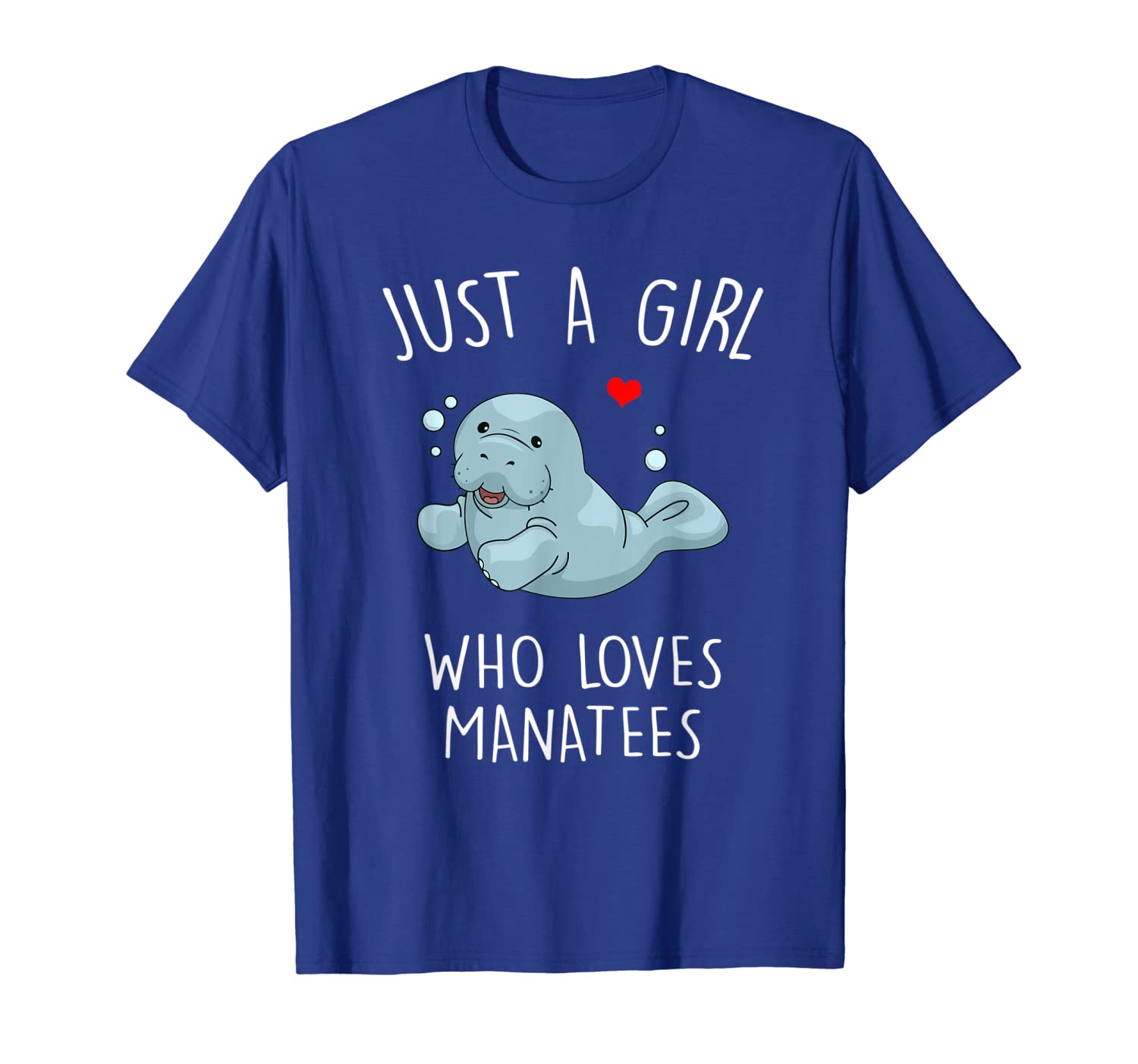 

funny just a girl who loves manatees shirt gift, White;black