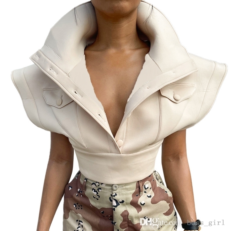 

Women Designer Clothes 2021 Fall Winter Jacket Stand Collar Top Air Layer Temperament Flying Sleeve Coat Retail, Pink x21tp452